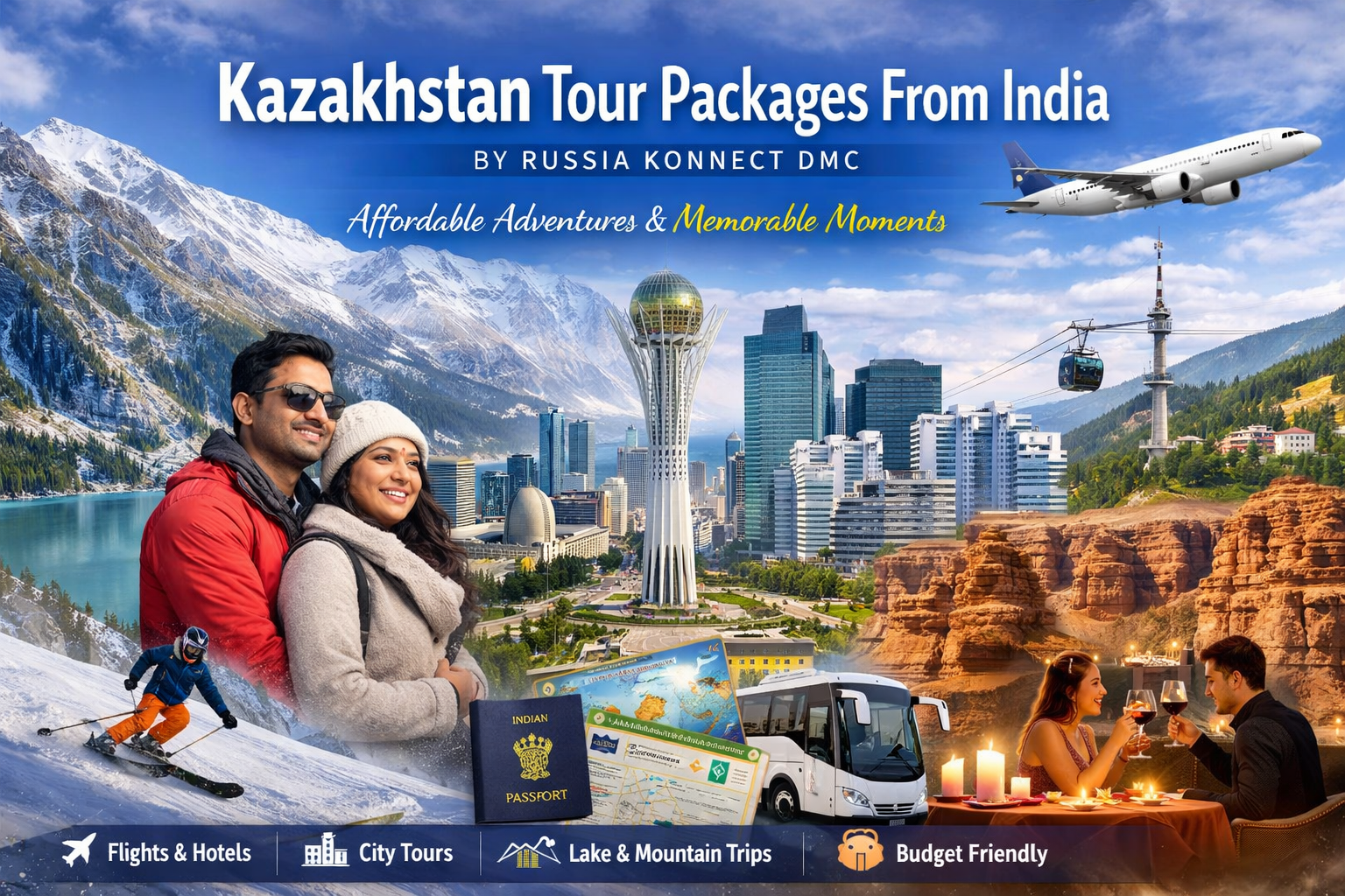 Read more about the article Kazakhstan Tour Packages from India:Your Complete Travel Guide by RussiaKonnect DMC