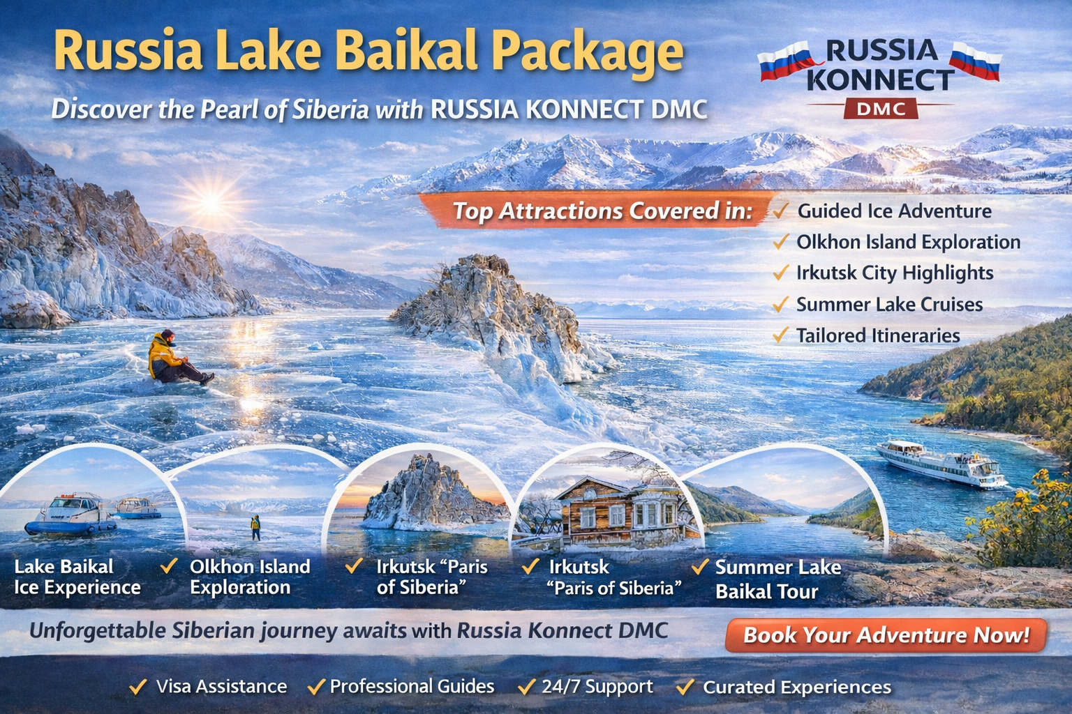 Read more about the article Russia Lake Baikal Package – Discoverthe Pearl of Siberia with Russia KonnectDMC