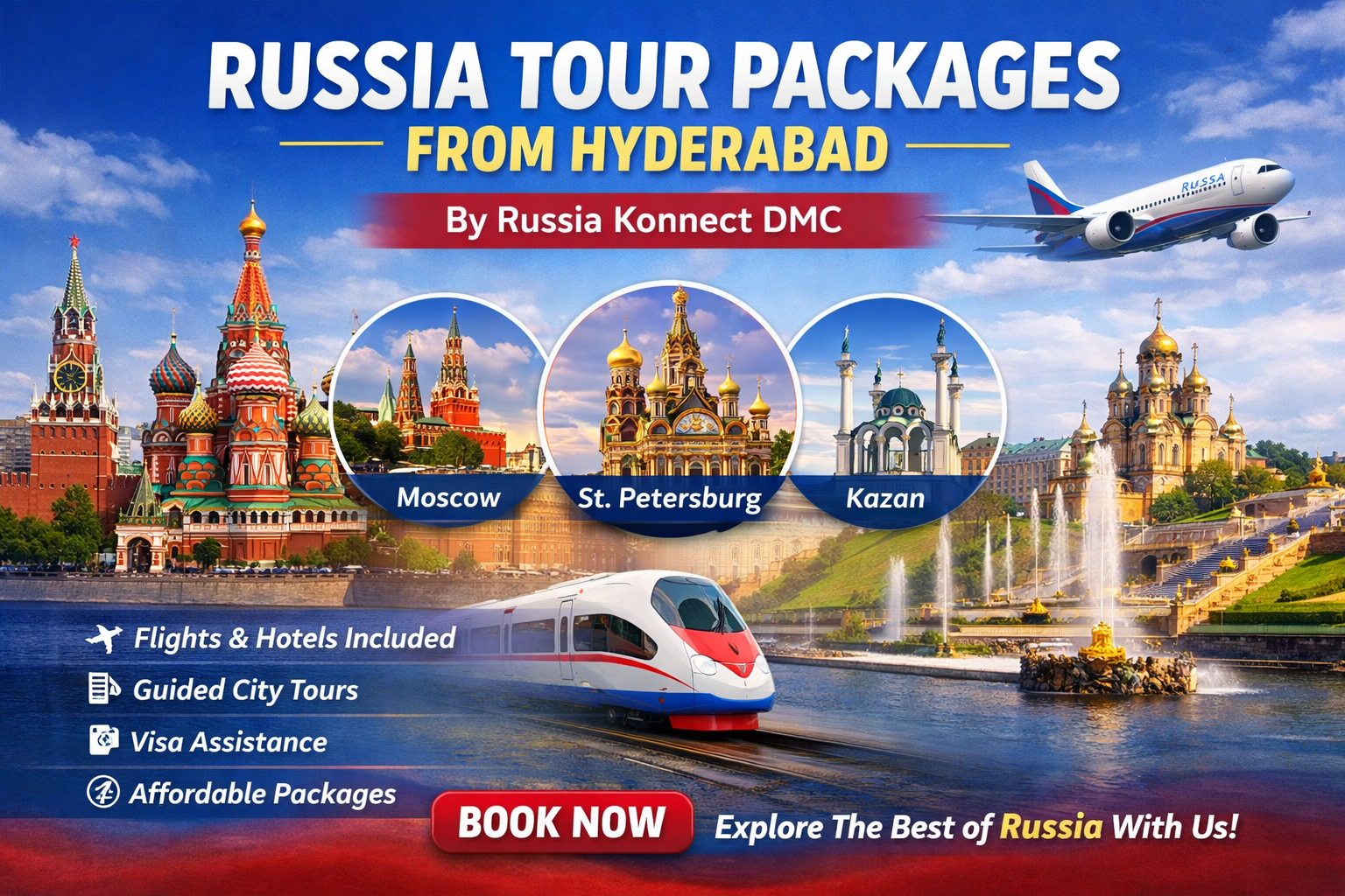 You are currently viewing Russia Tour Packages from Hyderabad by Russia Konnect DMC